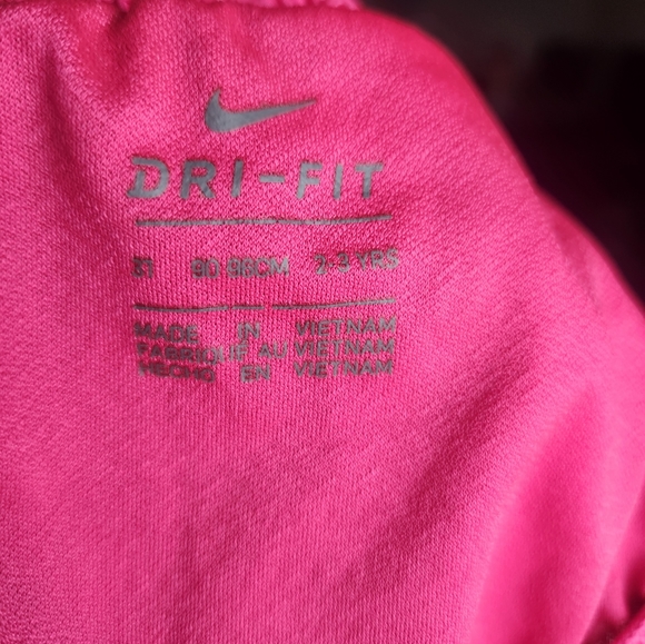 Nike DRI FIT Workout Shorts Toddler 3T (PINK) - Picture 4 of 5